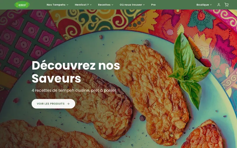 Capture du site Henricot