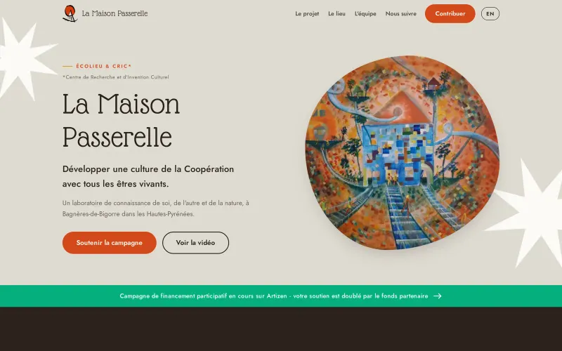 Capture du site La Maison Passerelle